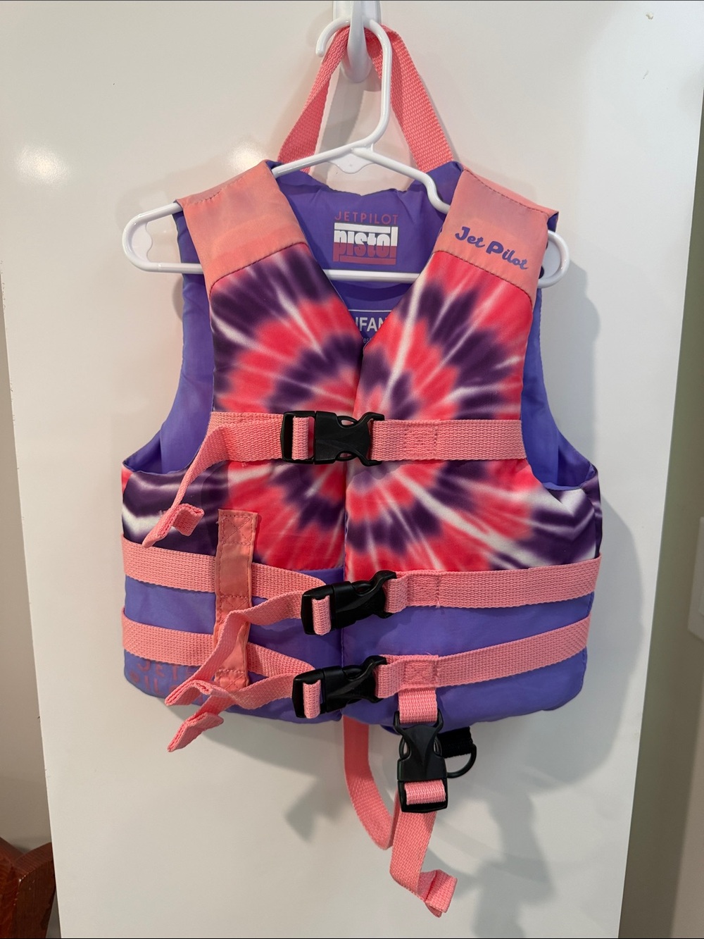 Jetpilot Kids Tie-Dye Life Jacket - child 33-55 lbs. great condition!